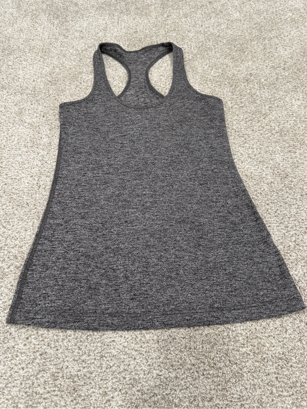 Lululemon Heathered grey Cool Racerback tank